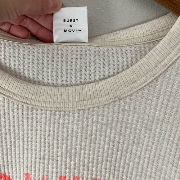 Offline by Aerie Oversized Thermal Oatmeal Colored Size Medium - Picture 3 of 13